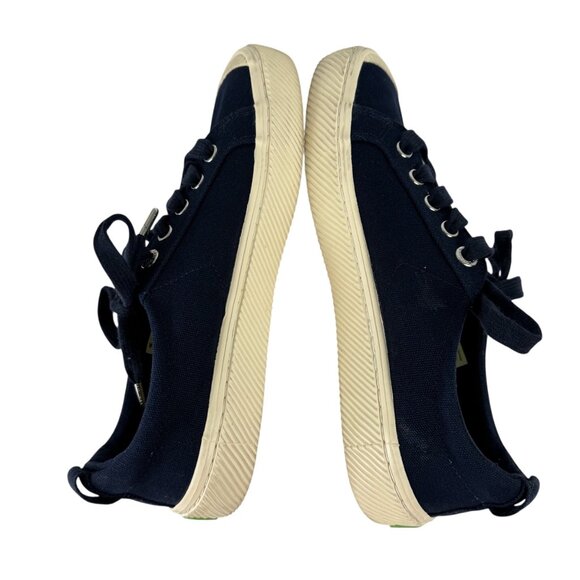 Cariuma OCA Low Navy Blue Canvas Sneaker Women's 7.5 Casual Comfortable - Picture 7 of 12